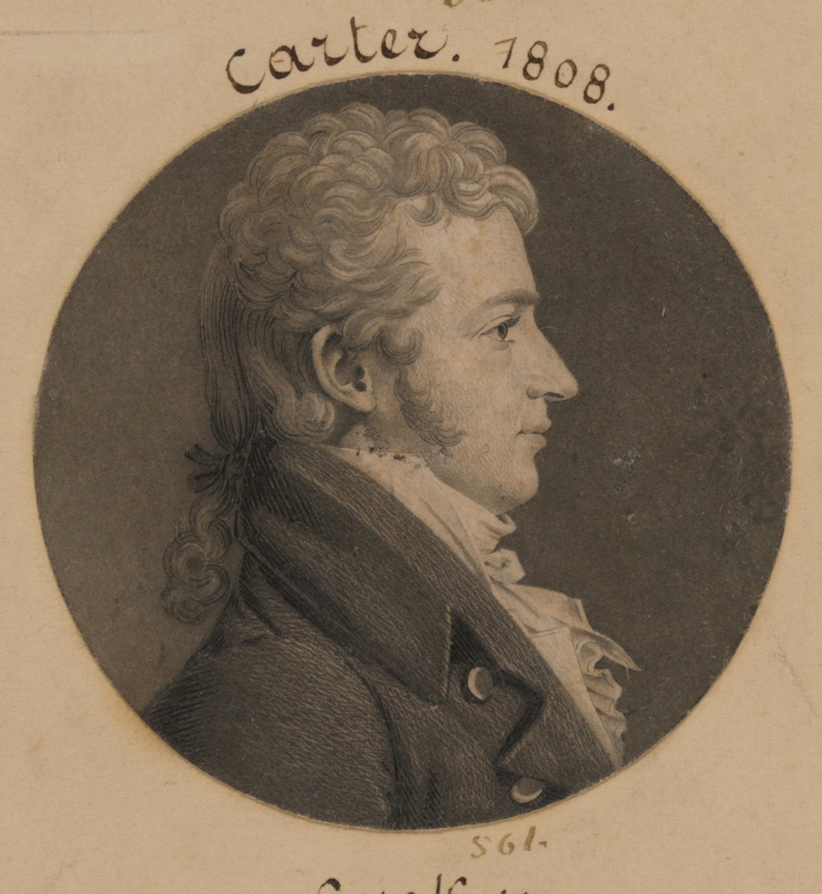 Bernard Moore Carter von Charles Balthazar Julien Févret de Saint-Mémin