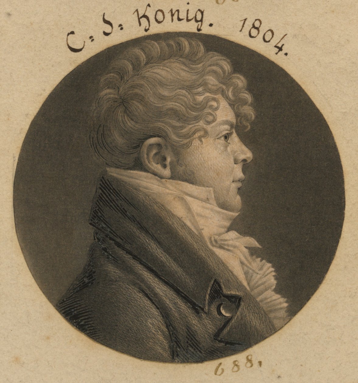 Christian Simon König von Charles Balthazar Julien Févret de Saint-Mémin