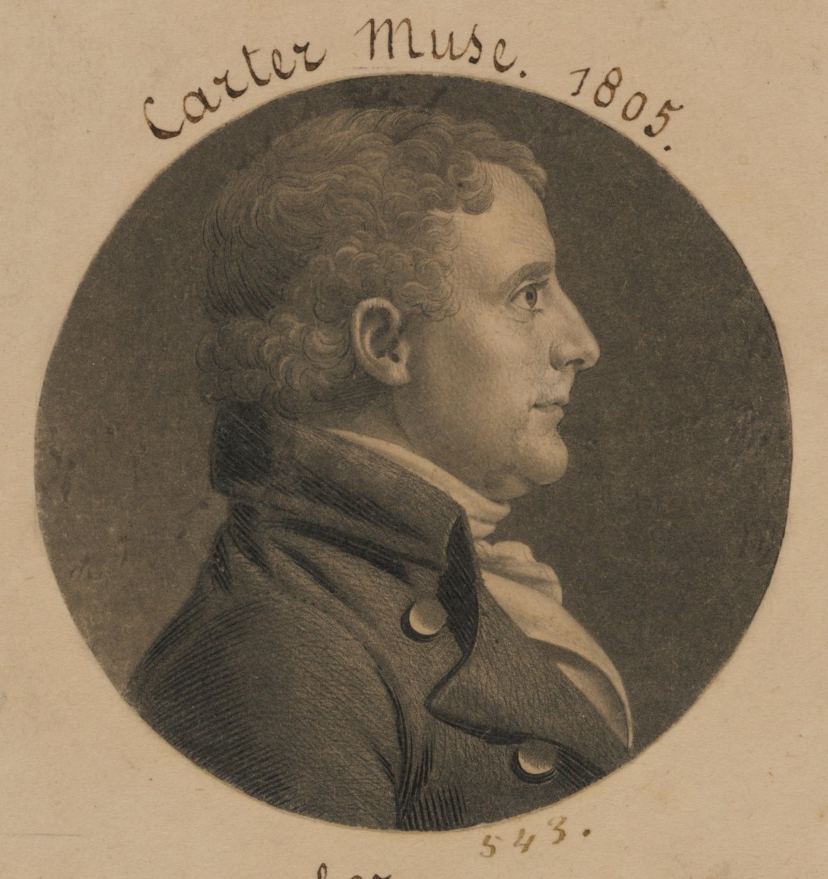 Edward Carter von Charles Balthazar Julien Févret de Saint-Mémin
