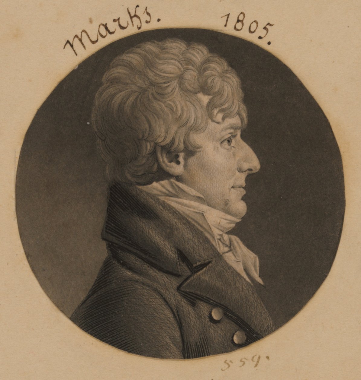 Hyman Marks von Charles Balthazar Julien Févret de Saint-Mémin
