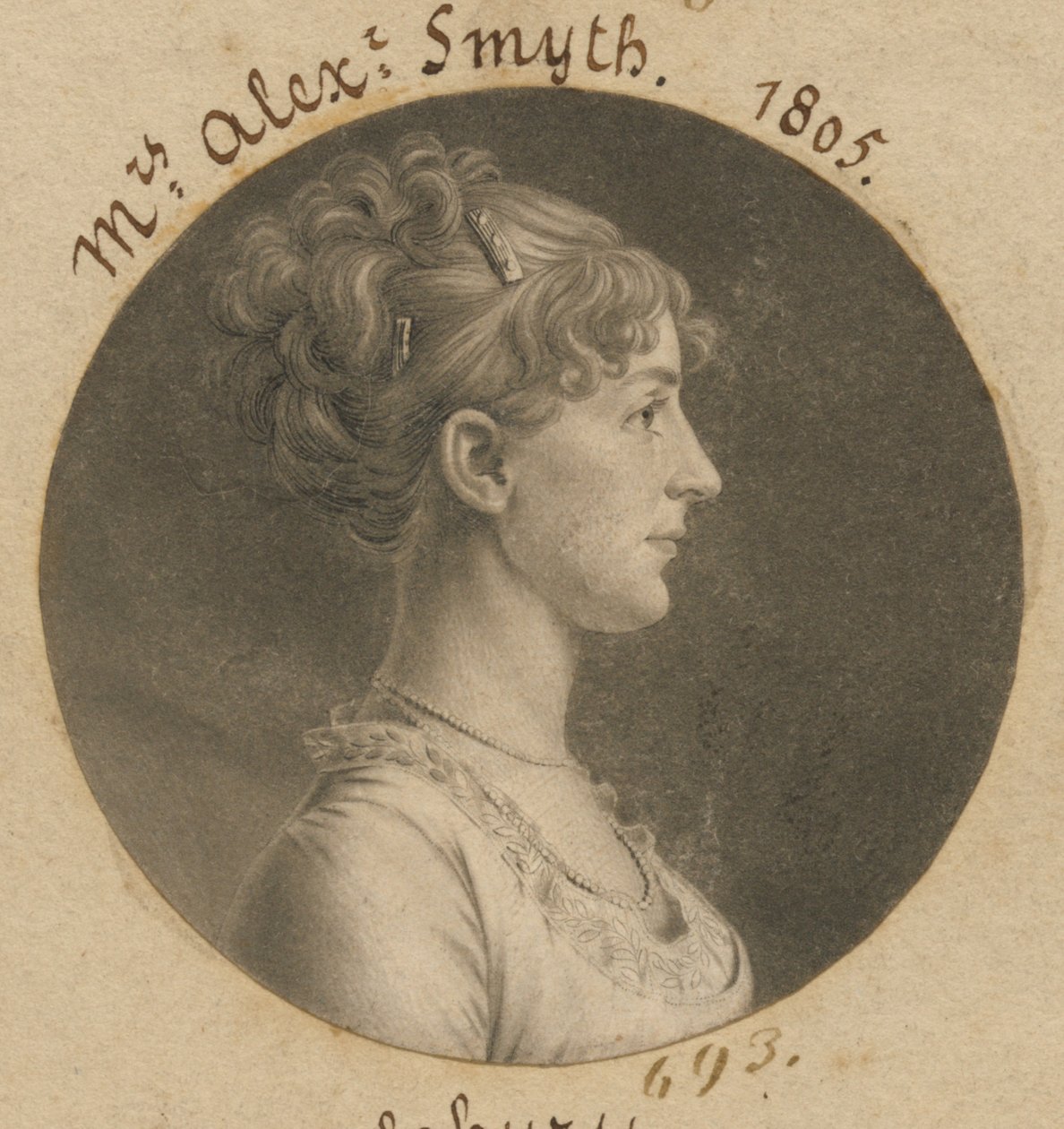 Jane Barr Stuart Newton von Charles Balthazar Julien Févret de Saint-Mémin