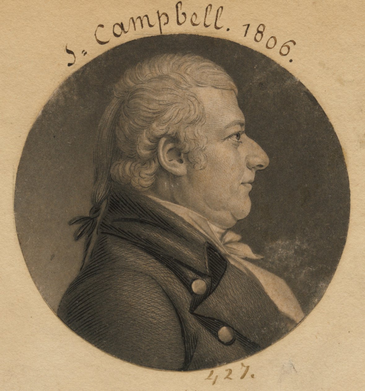 John Campbell von Charles Balthazar Julien Févret de Saint-Mémin