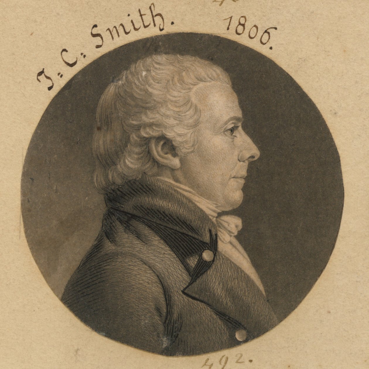 John Cotton Smith von Charles Balthazar Julien Févret de Saint-Mémin