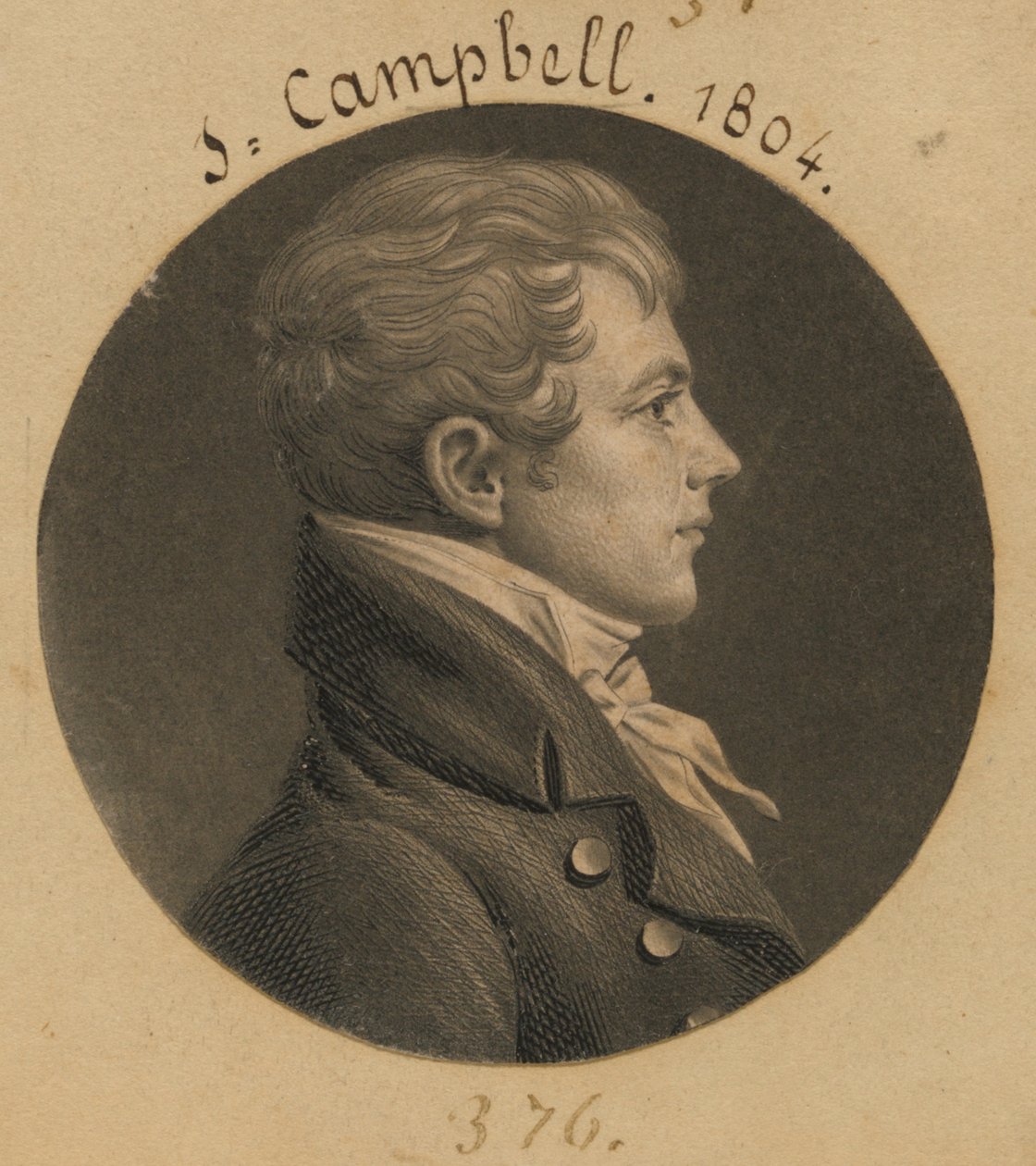 Levin Hicks Campbell von Charles Balthazar Julien Févret de Saint-Mémin