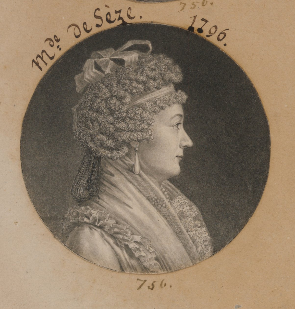 Madame de Sèze von Charles Balthazar Julien Févret de Saint-Mémin