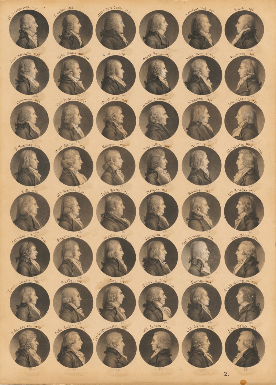 Saint-Mémin Folio 2 von Charles Balthazar Julien Févret de Saint-Mémin