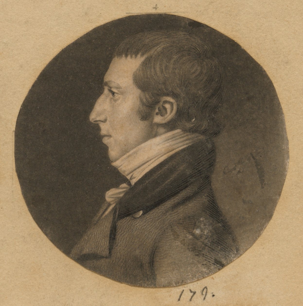 Unbekannter Mann von Charles Balthazar Julien Févret de Saint-Mémin