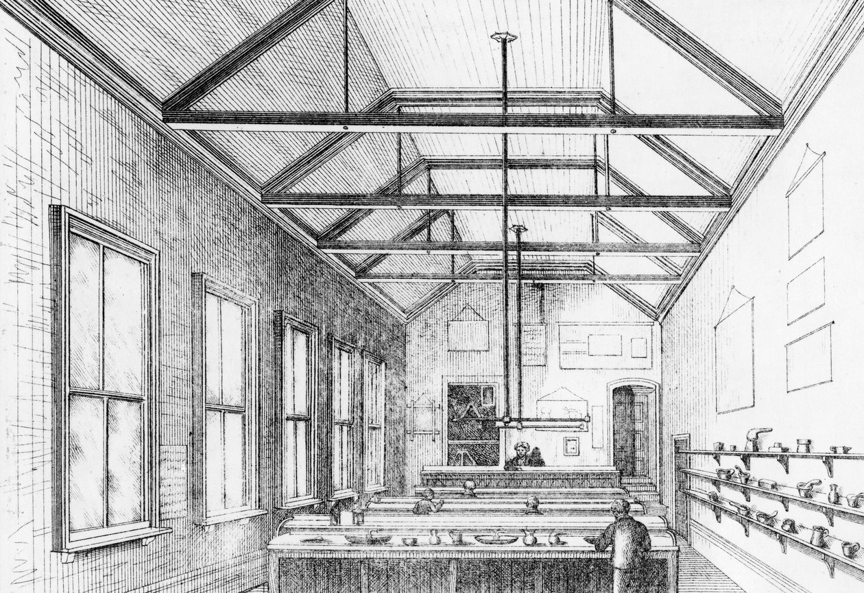 Chemielabor, Dulwich College, ca. 1870 von Charles Barry