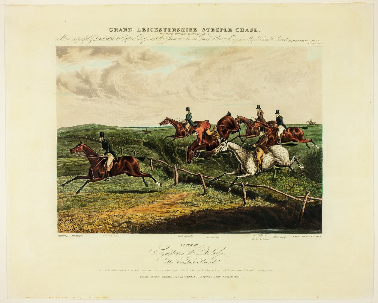 Symptome der Not, aus The Grand Steeplechase Over Leicestershire von Charles Bentley