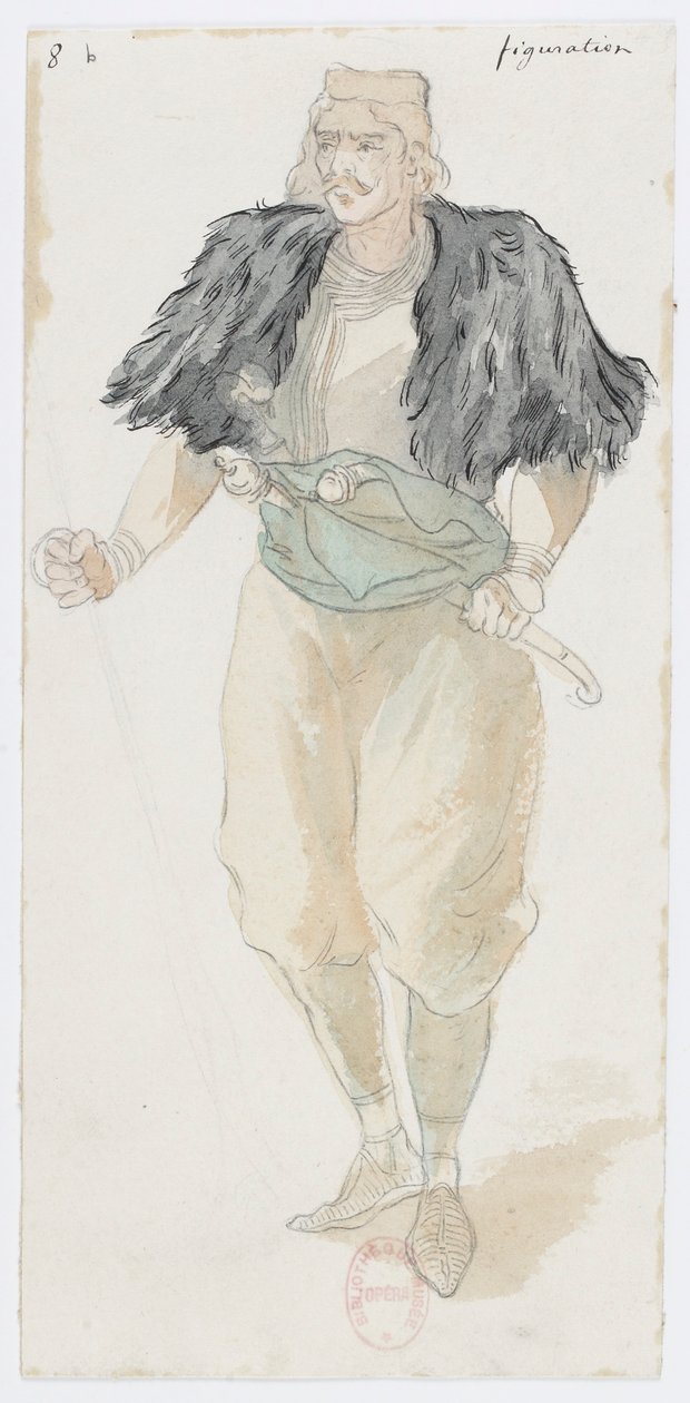 Holmès - La montagne noire - Kostümentwürfe von Charles Bianchini - 08b. Figuration von Charles Bianchini