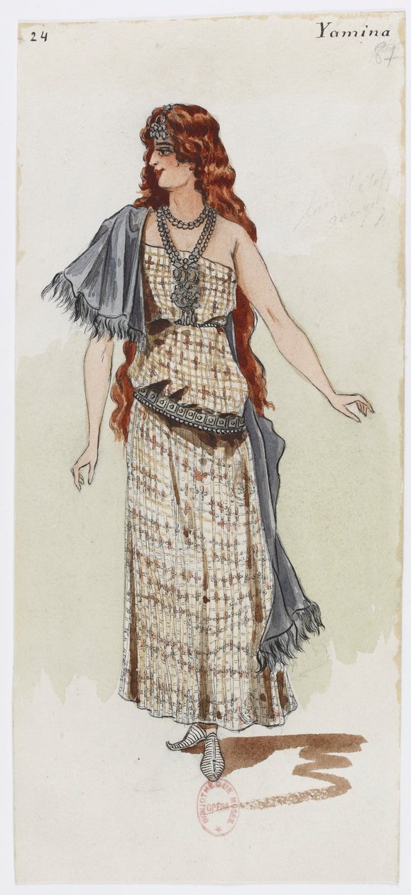 Holmès - La montagne noire - Kostümentwürfe von Charles Bianchini - 24. Yamina von Charles Bianchini