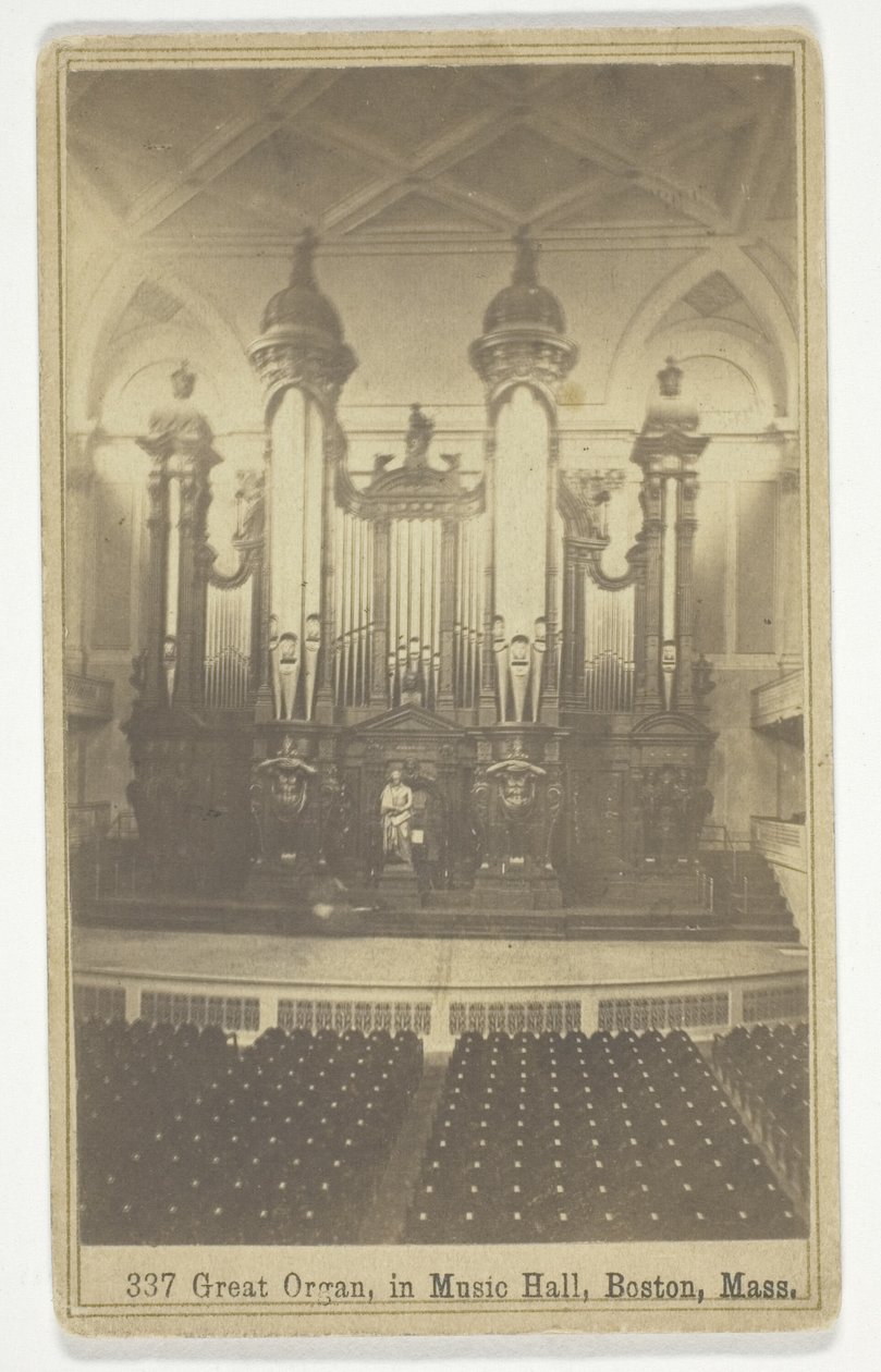Große Orgel, in der Musikhalle, Boston, Mass von Charles Bierstadt