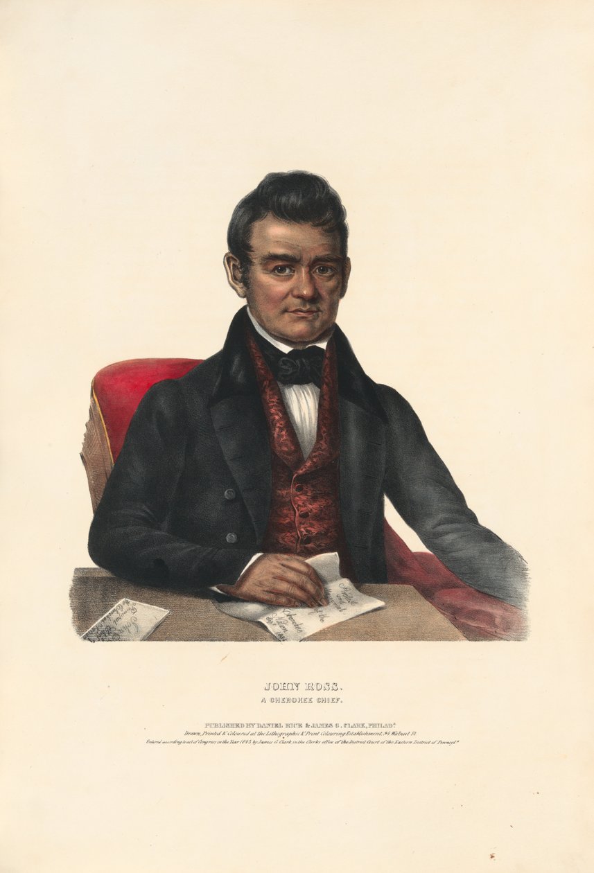 John Ross - Ein Cherokee-Häuptling von Charles Bird King