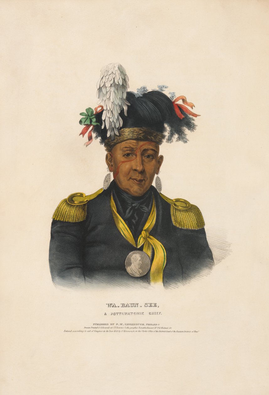 Wa-baun-see - Ein Häuptling der Potawatomi von Charles Bird King