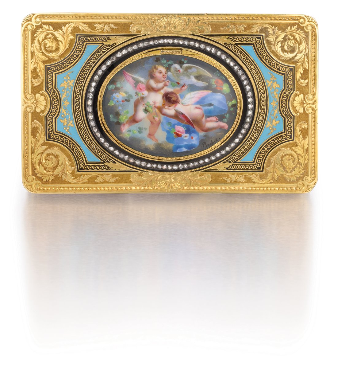 Singvogel-Box, ca. 1840 von Charles Bruguier