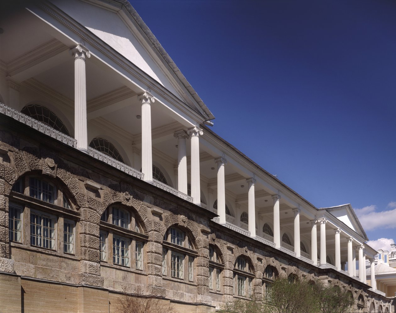 Cameron-Galerie im Katharinenpalast in Zarskoje Selo. Kolonnade des Obergeschosses, 1783-1785 von Charles Cameron