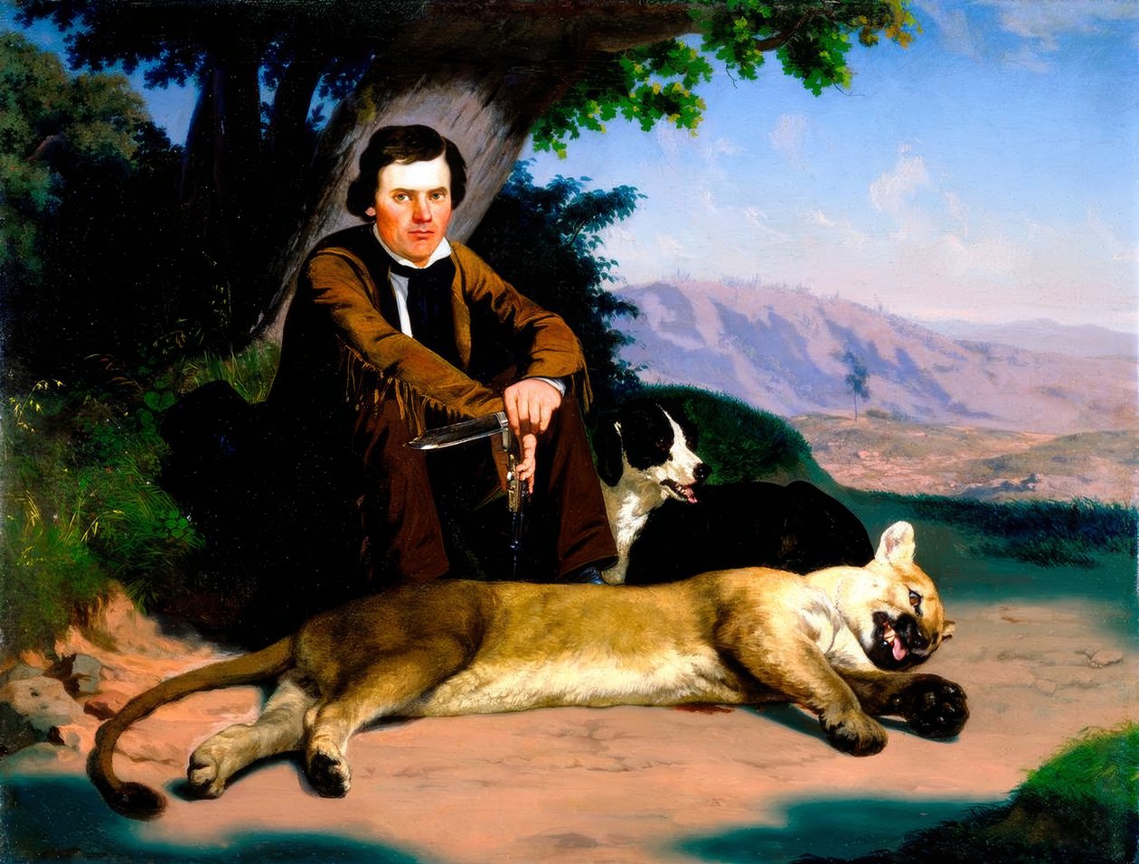 Peter Quivey und der Berglöwe von Charles Christian Nahl