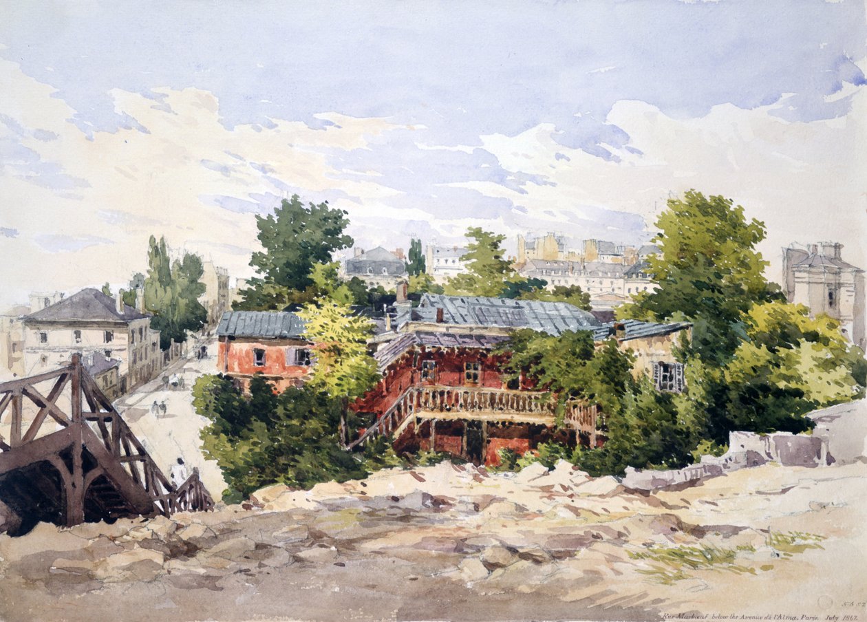 Die Rue Marbeuf unter der Avenue de l