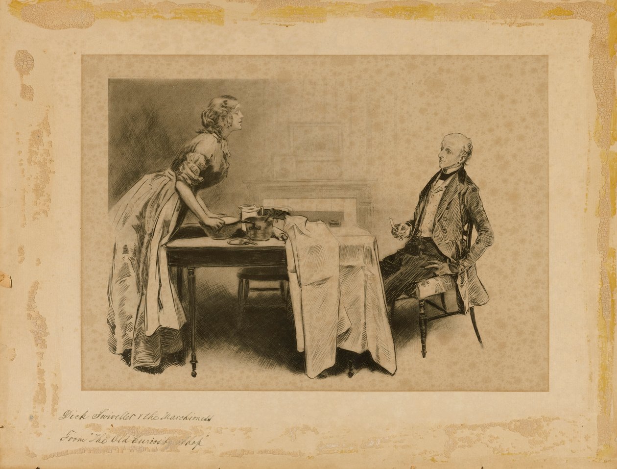 Dick Swiveller und die Markgräfin, aus "Der Raritätenladen" von Charles Dana Gibson