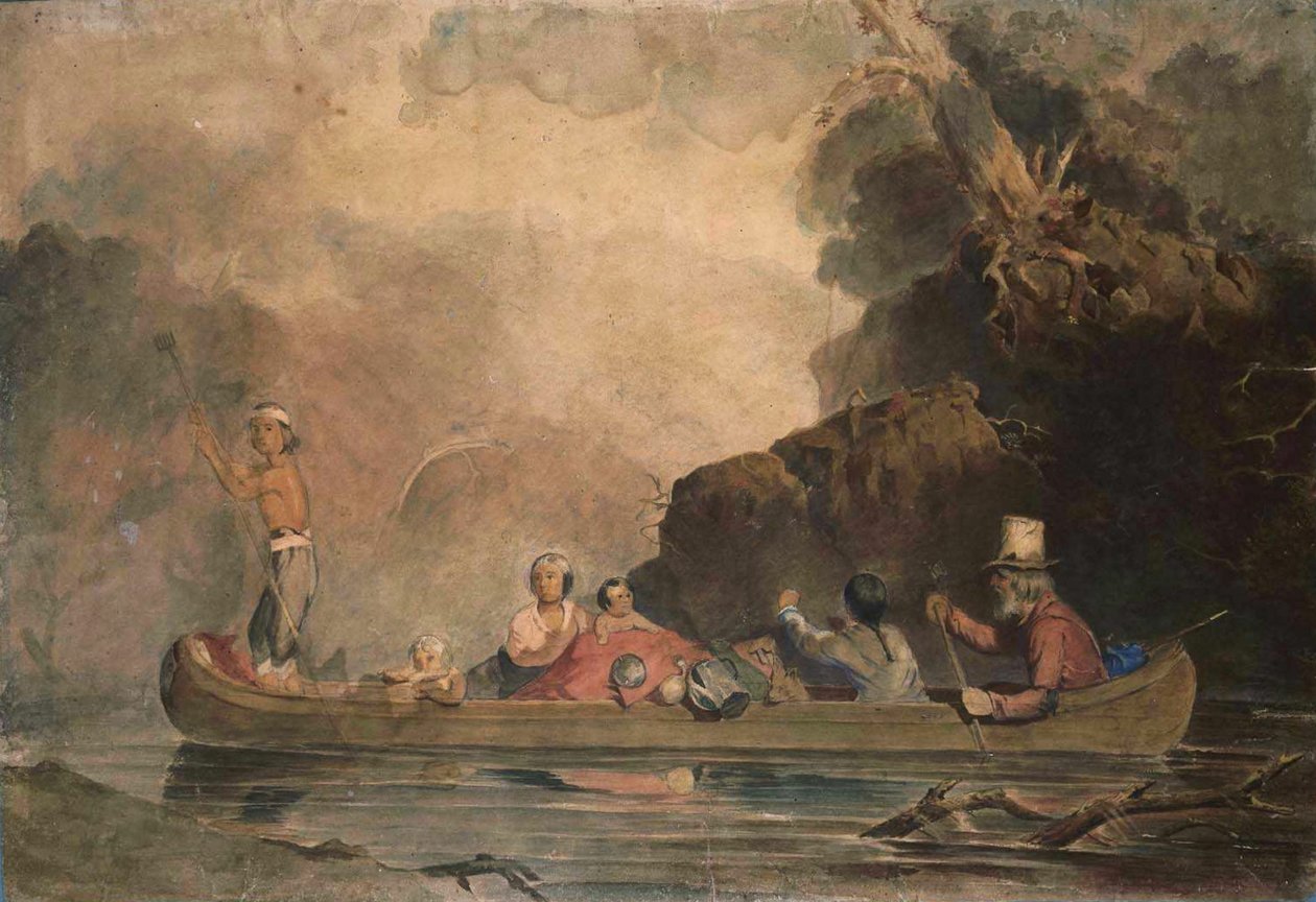 Der Fallensteller und seine Familie von Charles Deas