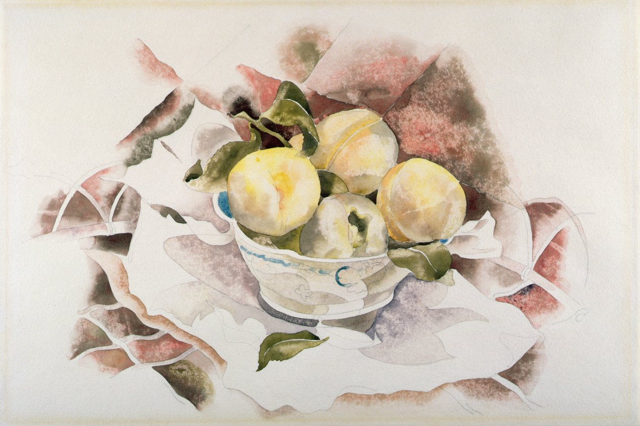 Stillleben, Pfirsiche, ca. 1922 von Charles Demuth