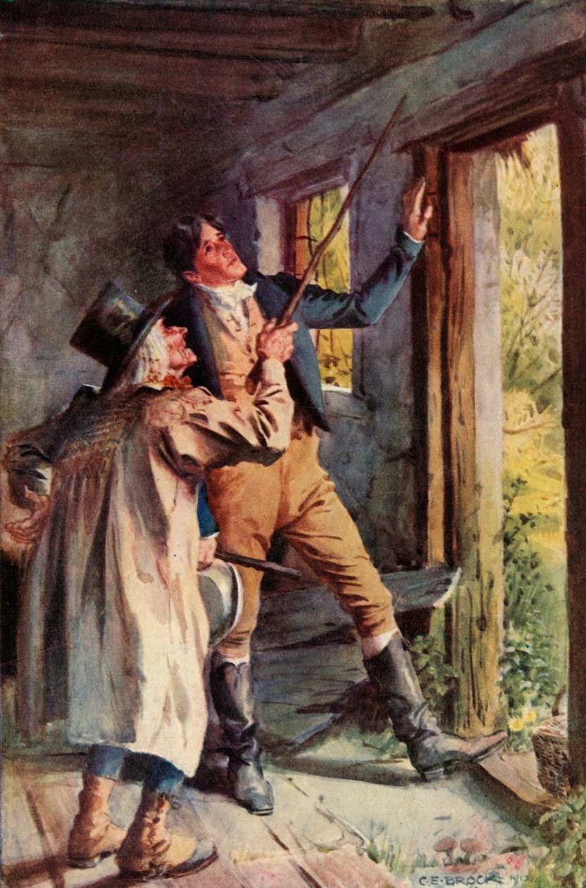 Er zeigte auf eine rostige Eisenklammer, 1928 von Charles Edmund Brock
