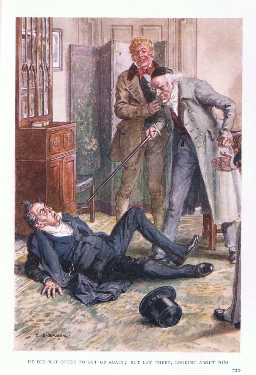 Er bot nicht an, wieder aufzustehen: sondern lag dort und schaute sich um von Charles Edmund Brock