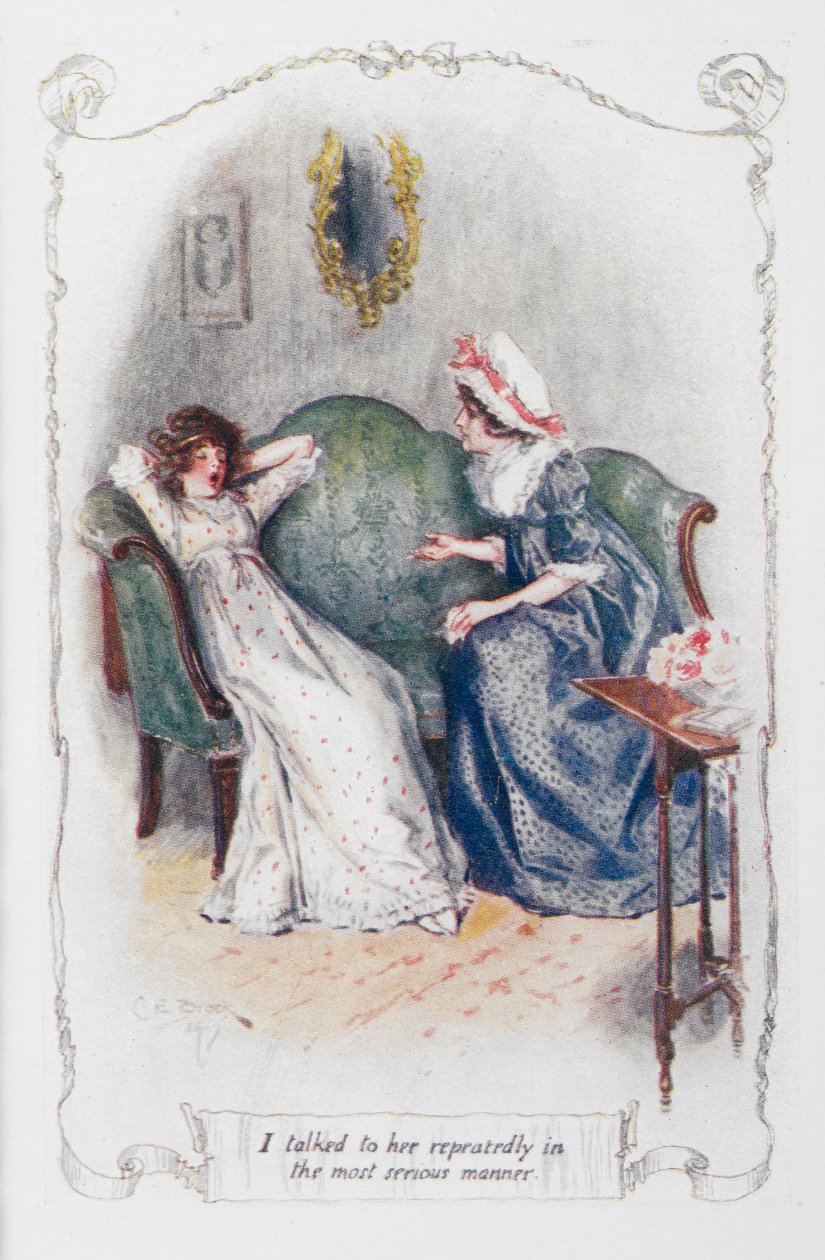 Ich habe wiederholt in ernsthafter Weise mit ihr gesprochen, Illustration aus 