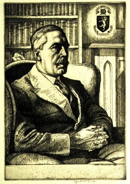 Porträt von Sir Cyril Norwood (1875-1956) 1932 von Charles Edward Holloway