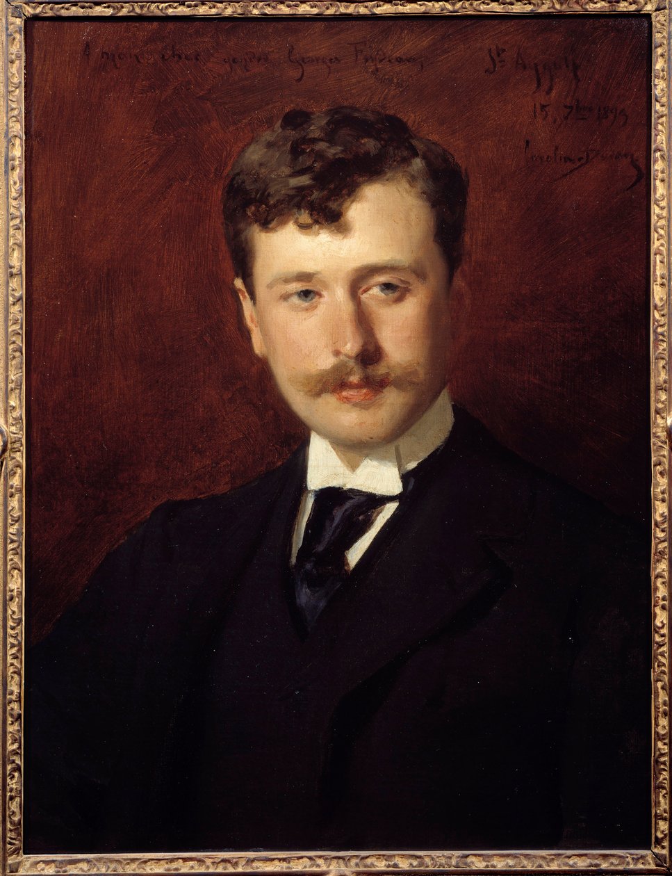 Porträt von Georges Feydeau (1862 - 1921), Dramatiker. Gemälde von Emile Auguste Carolus Duran (1837-1917) von Charles Emile Auguste Carolus Duran