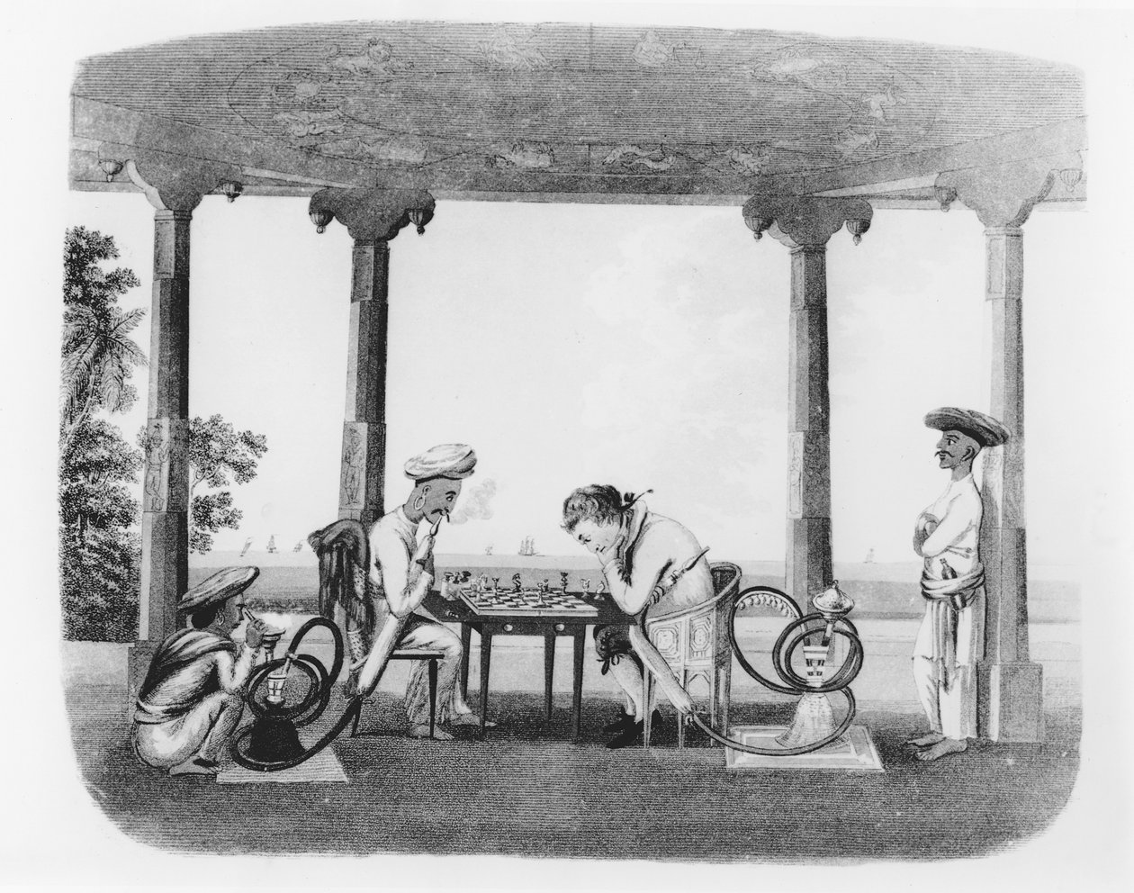 Rauchen der Wasserpfeife, Tafel 43 aus 