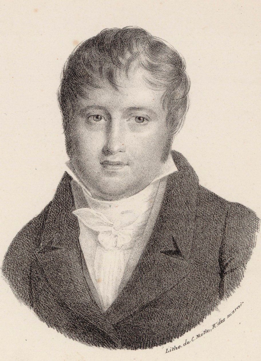Porträt des Komponisten Nicolò Isouard 1775-1818 von Charles Etienne Pierre Motte