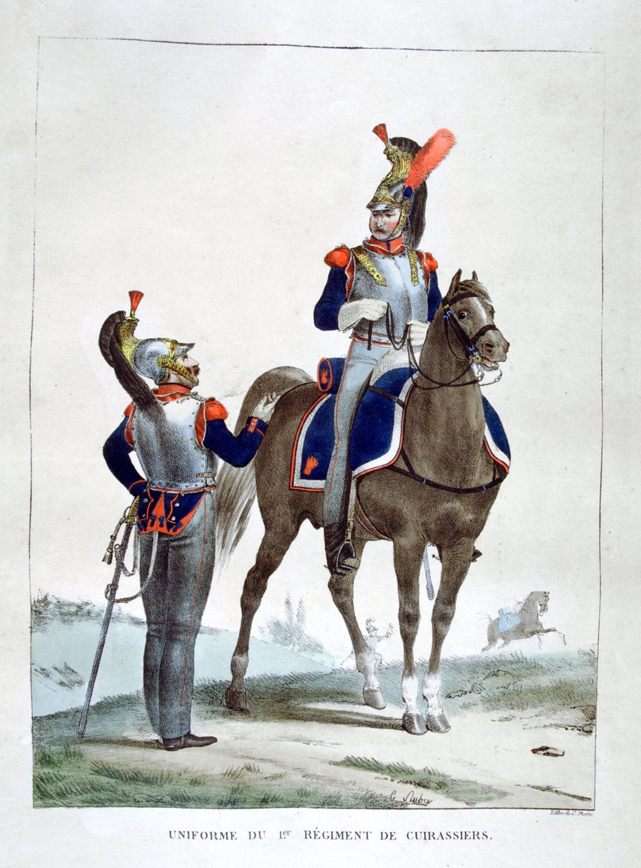 Uniform des 1. Regiments der Jäger, Frankreich von Charles Etienne Pierre Motte