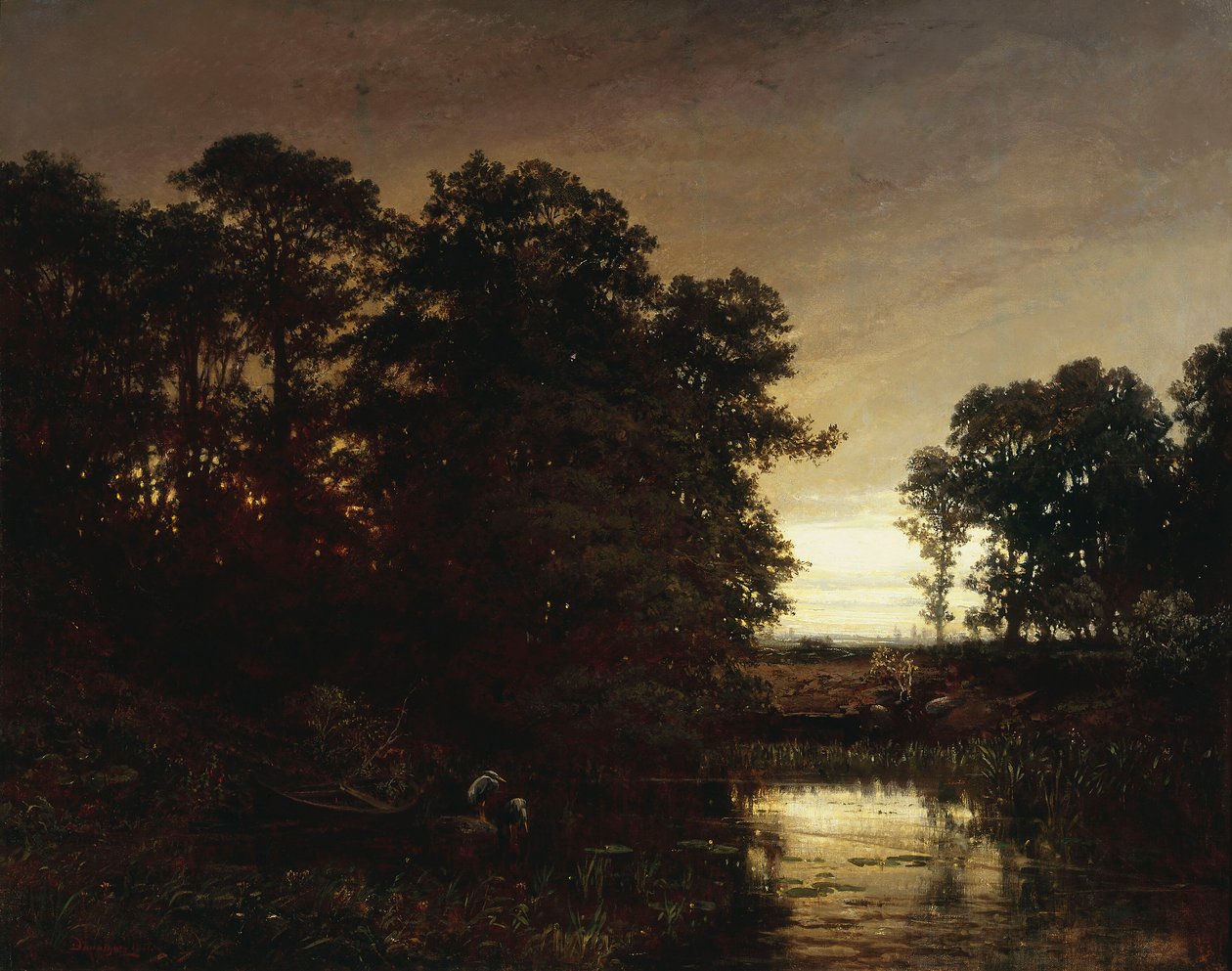 Landschaft mit Teich von Charles Francois Daubigny
