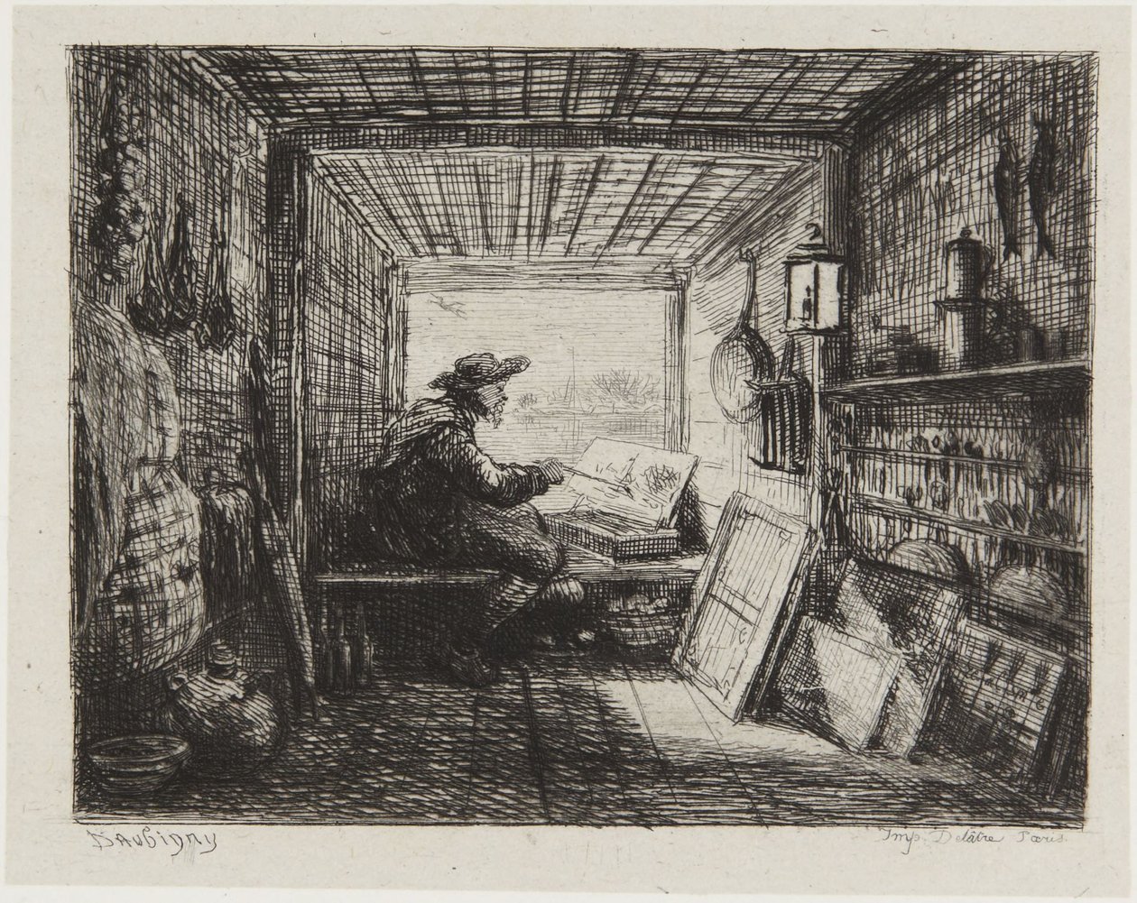 Das Boot-Studio von Charles Francois Daubigny