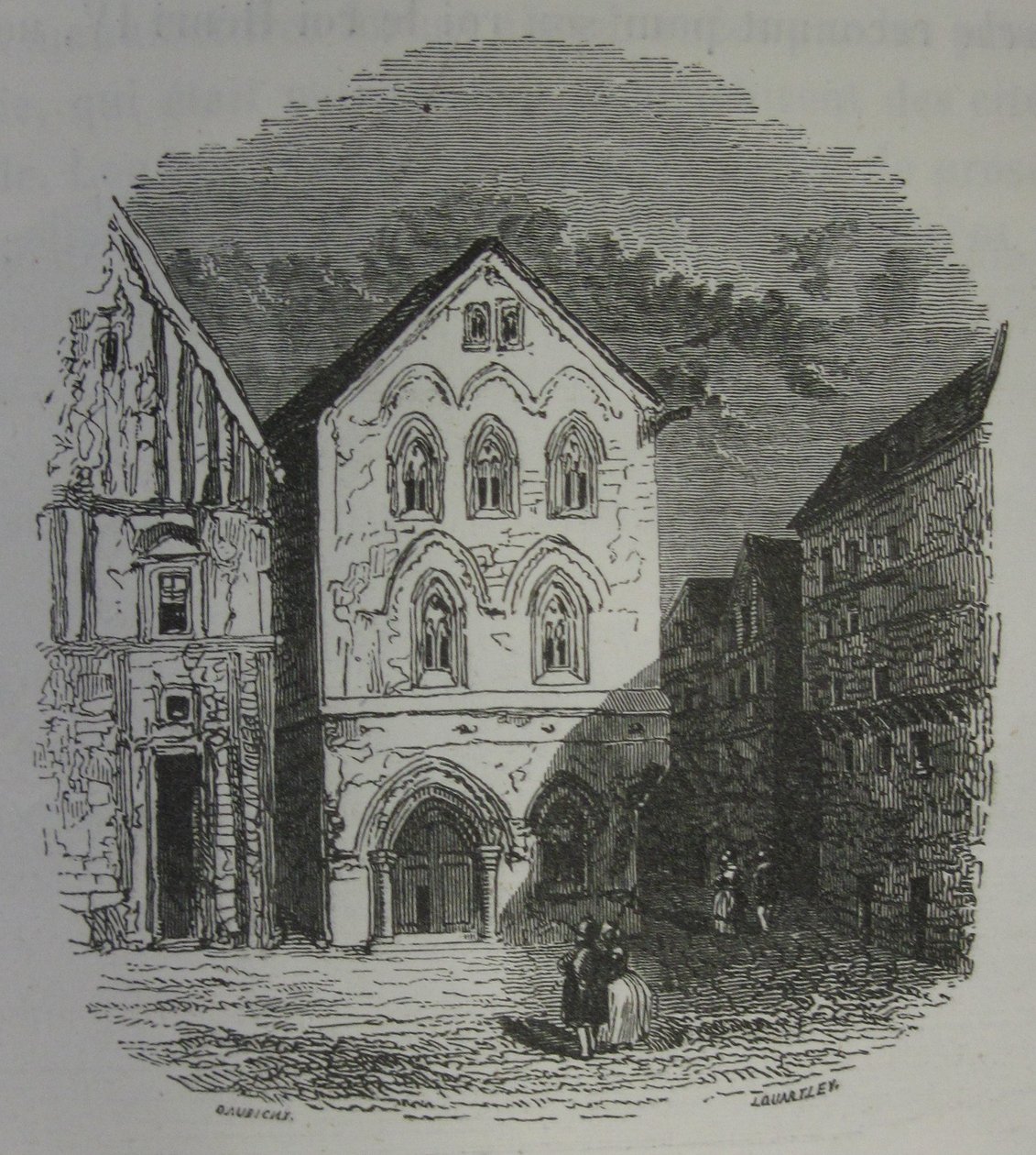 Das Haus der Tempelritter in Louviers von Charles Francois Daubigny