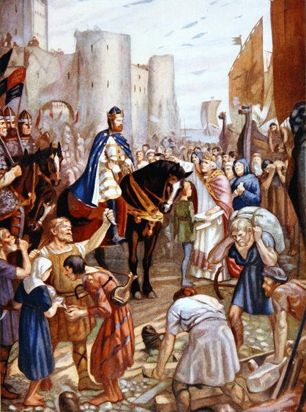 Wilhelm Rufus (1056-1100) im Tower of London, Illustration aus 