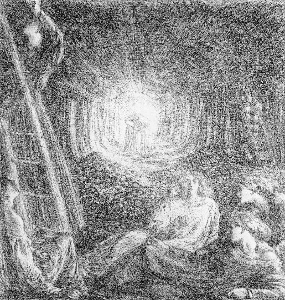 Die romantische Landschaft, 1893 von Charles Haslewood Shannon