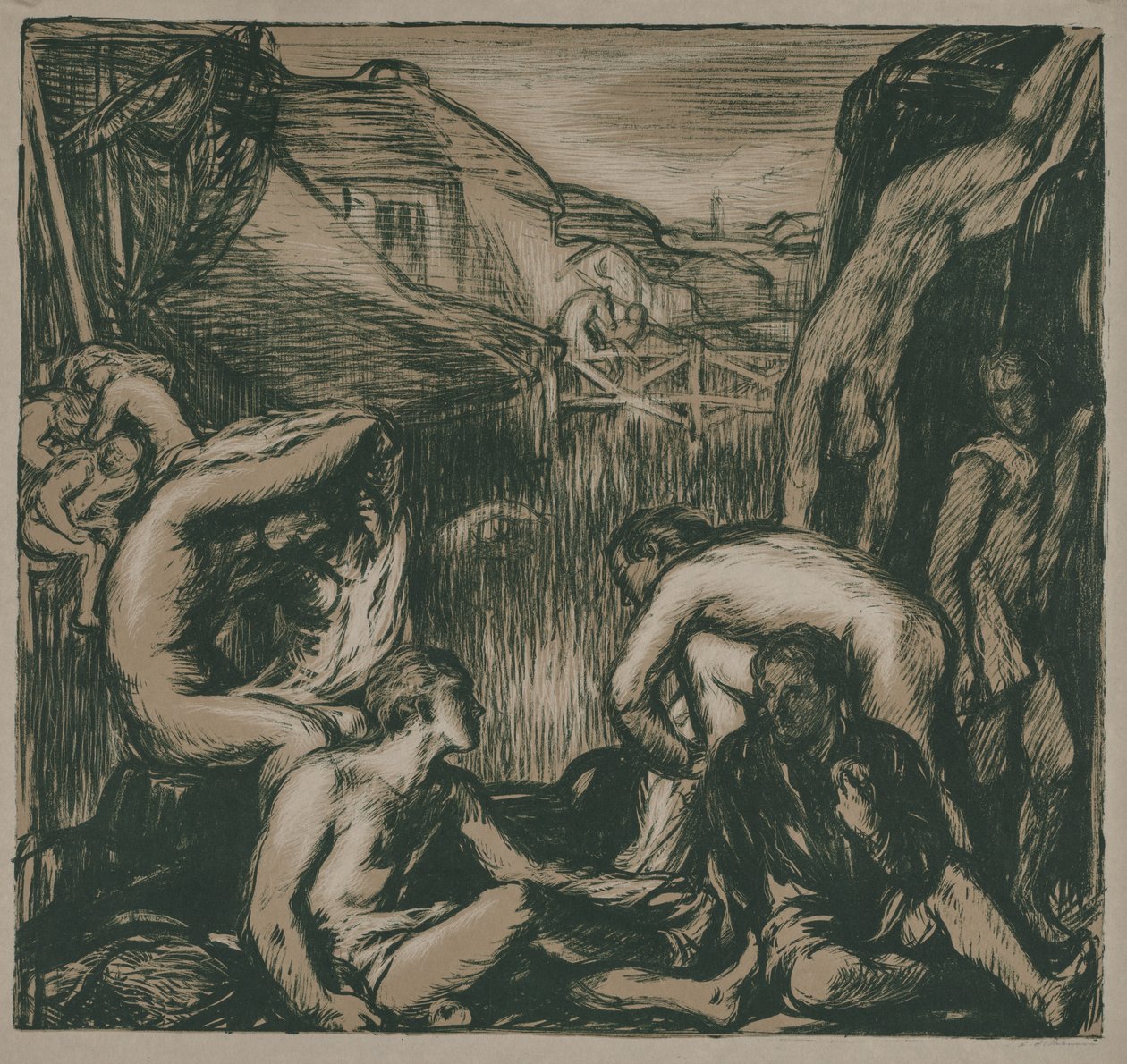 Der Mühlenteich von Charles Hasslewood Shannon