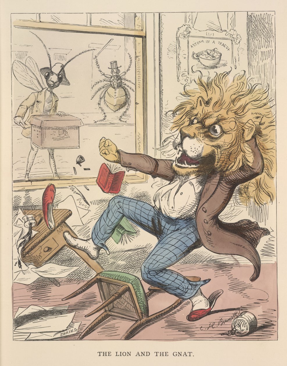 Der Löwe und die Mücke, Illustration aus 