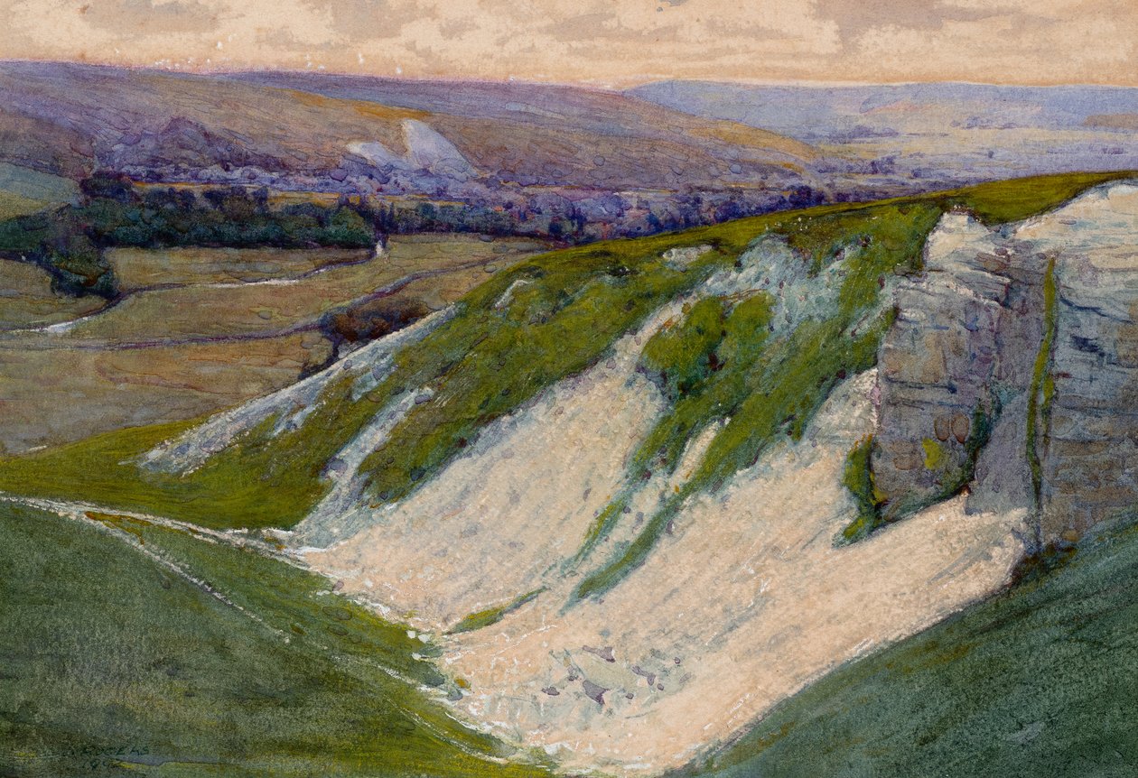 Die Kreidegrube, Sussex von Charles Herbert Rogers