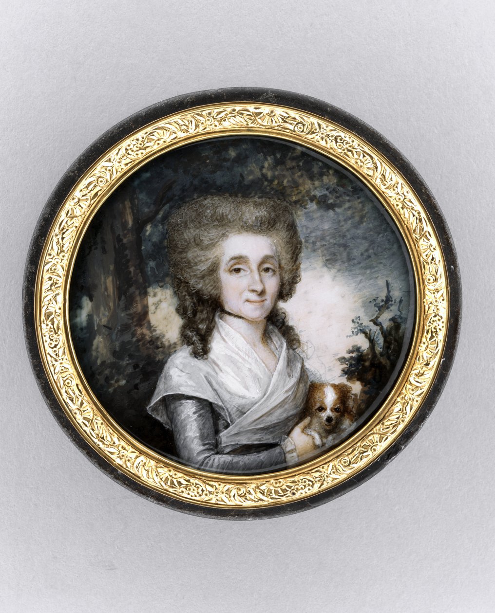 Schachtel mit Porträt einer Frau von Charles Hénard
