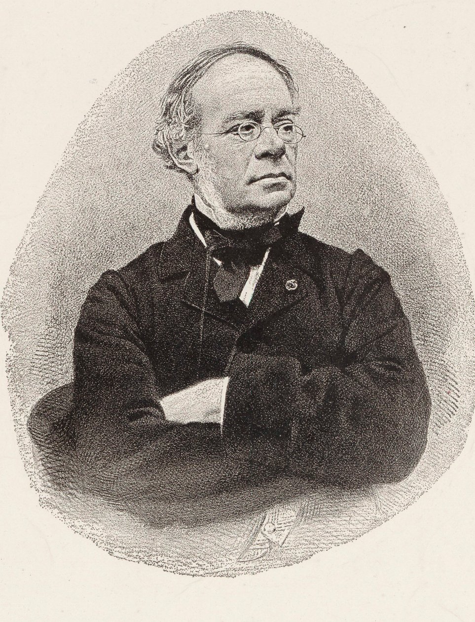 Porträt des Komponisten Jacques Fromental Halévy 1799-1862 von Charles Jeremie Fuhr