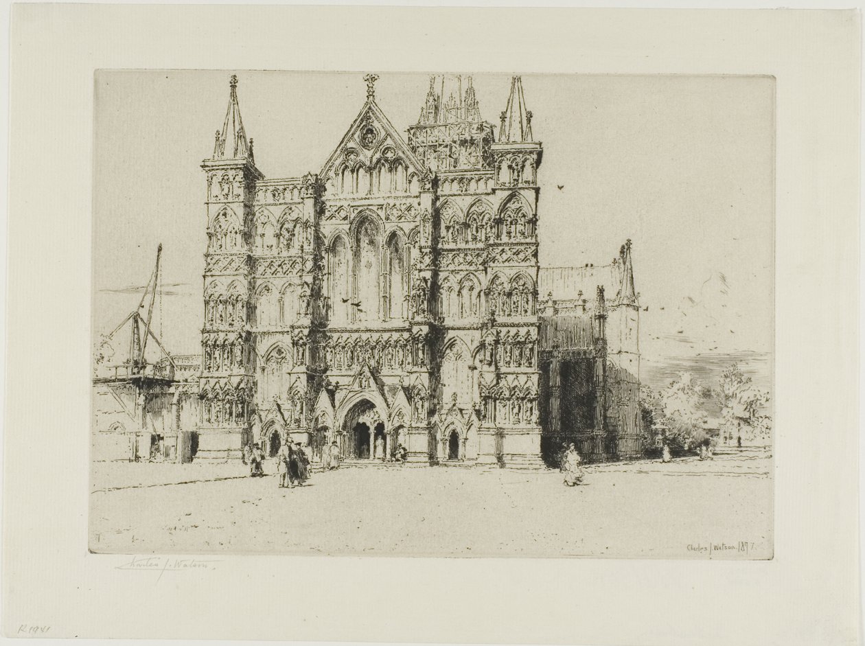 Kathedrale von Salisbury von Charles John Watson