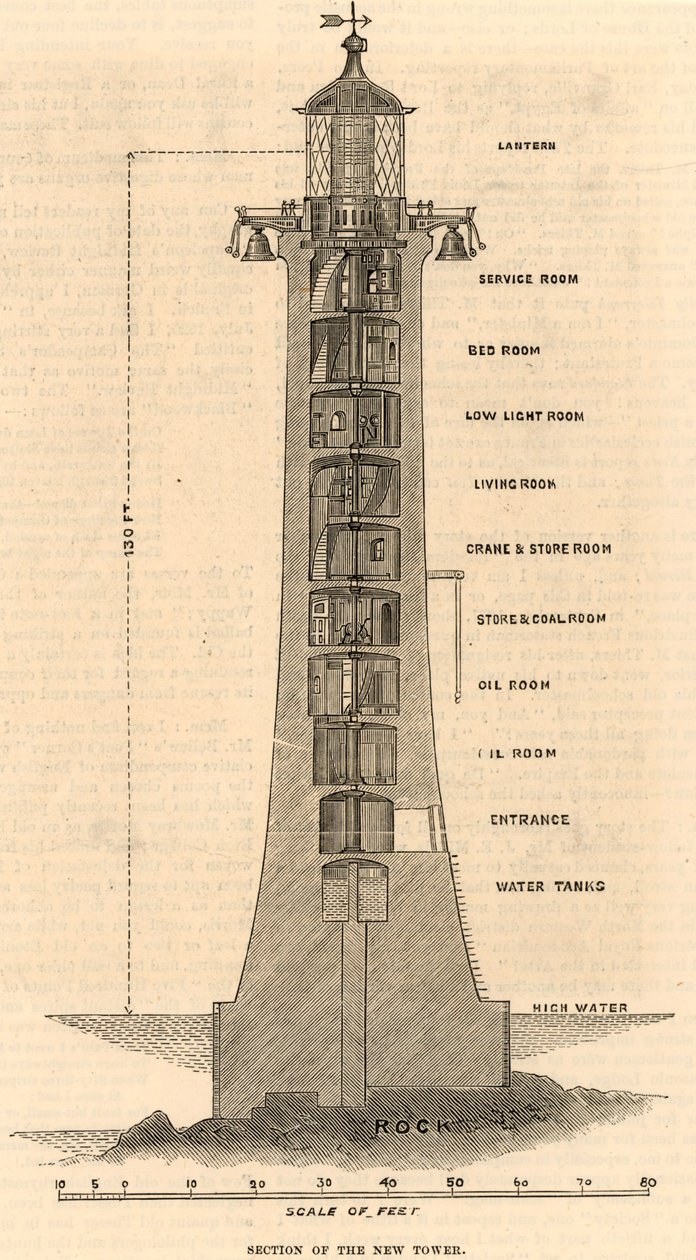 Zweiter Eddystone-Leuchtturm von Charles Knight