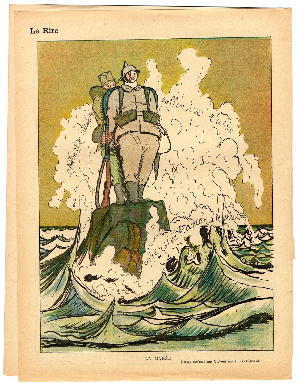 Das Rote Lachen, Satirisch in Farben von Charles Laborde