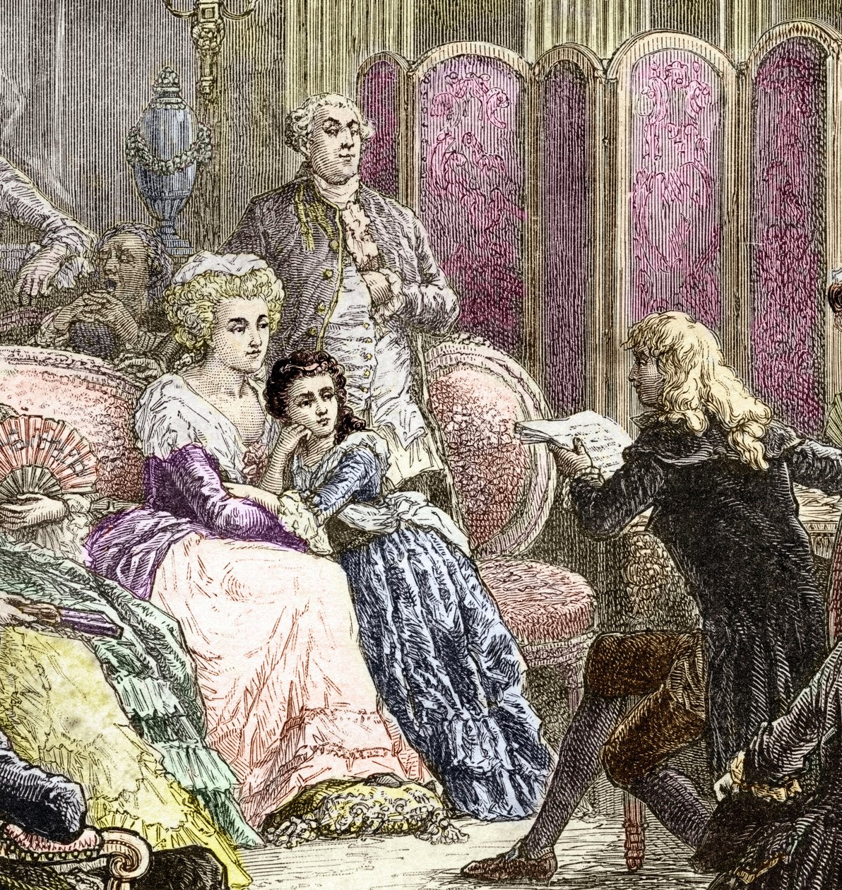Der Salon von Suzanne Curchod und Madame Necker von Charles Laplante