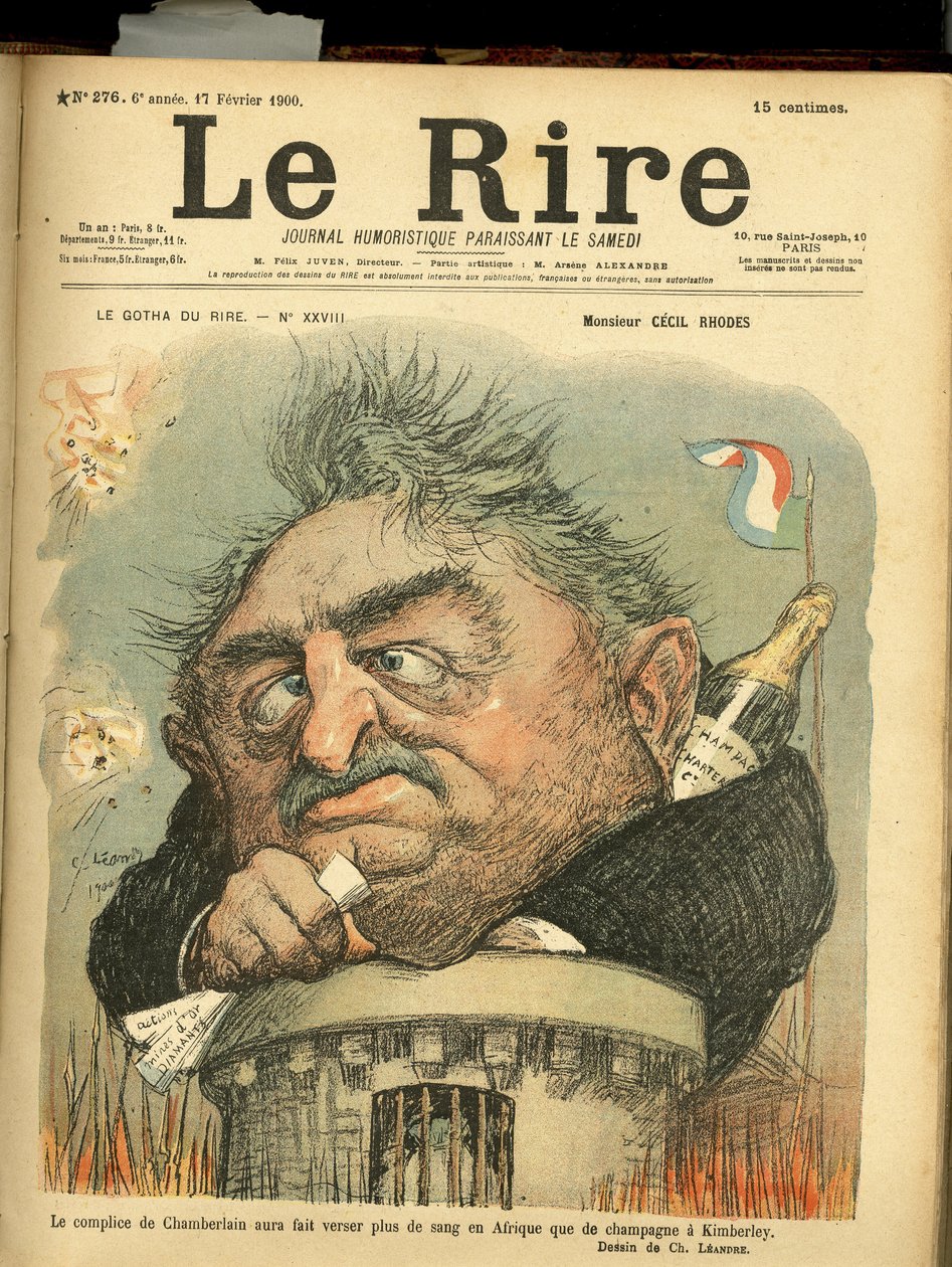 Illustration von Charles Léandre (1862-1934) für das Titelblatt von Le Rire von Charles Leandre
