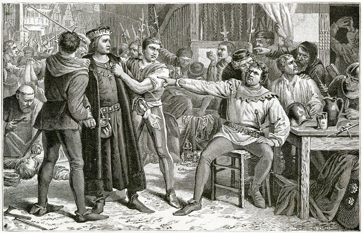 Lord Saye und Sele vor Jack Cade gebracht, 1896 von Charles Lucy