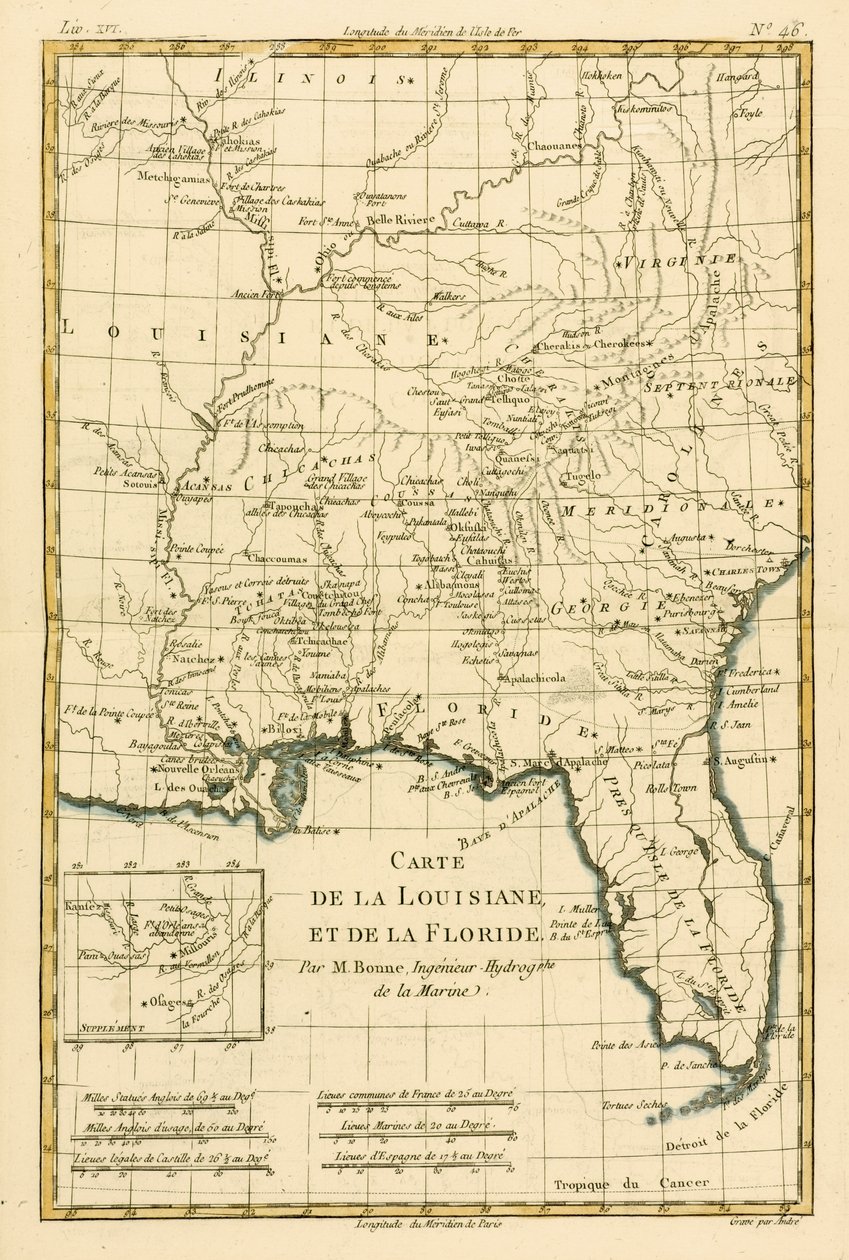 Louisiana und Florida, aus 